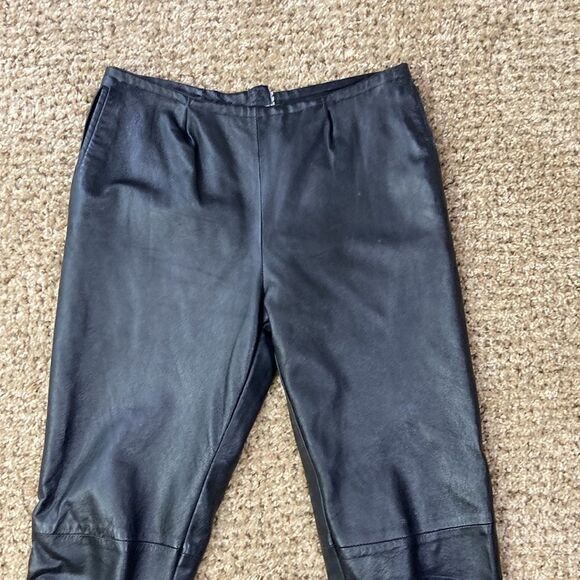 Vintage Fully Lined Black Leather Pants DANIEL D’HIVER LONDON • PARIS • ITALY - Picture 3 of 15